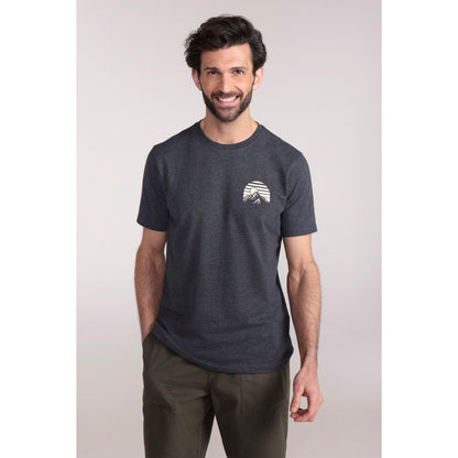 Dark Grey - Front - Mountain Warehouse Mens Adventure Organic T-Shirt