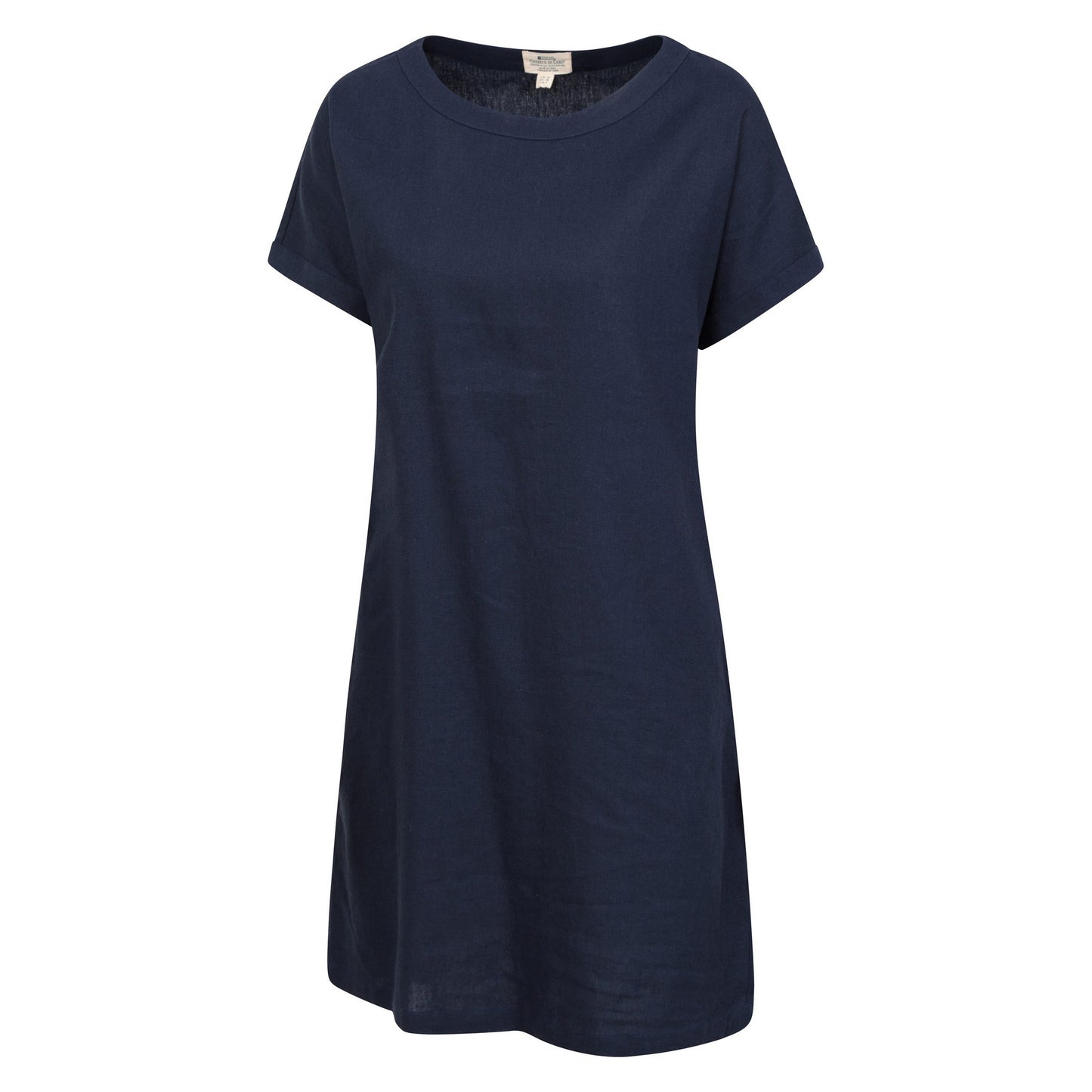 Navy - Back - Mountain Warehouse Womens-Ladies Tulip Linen Dress