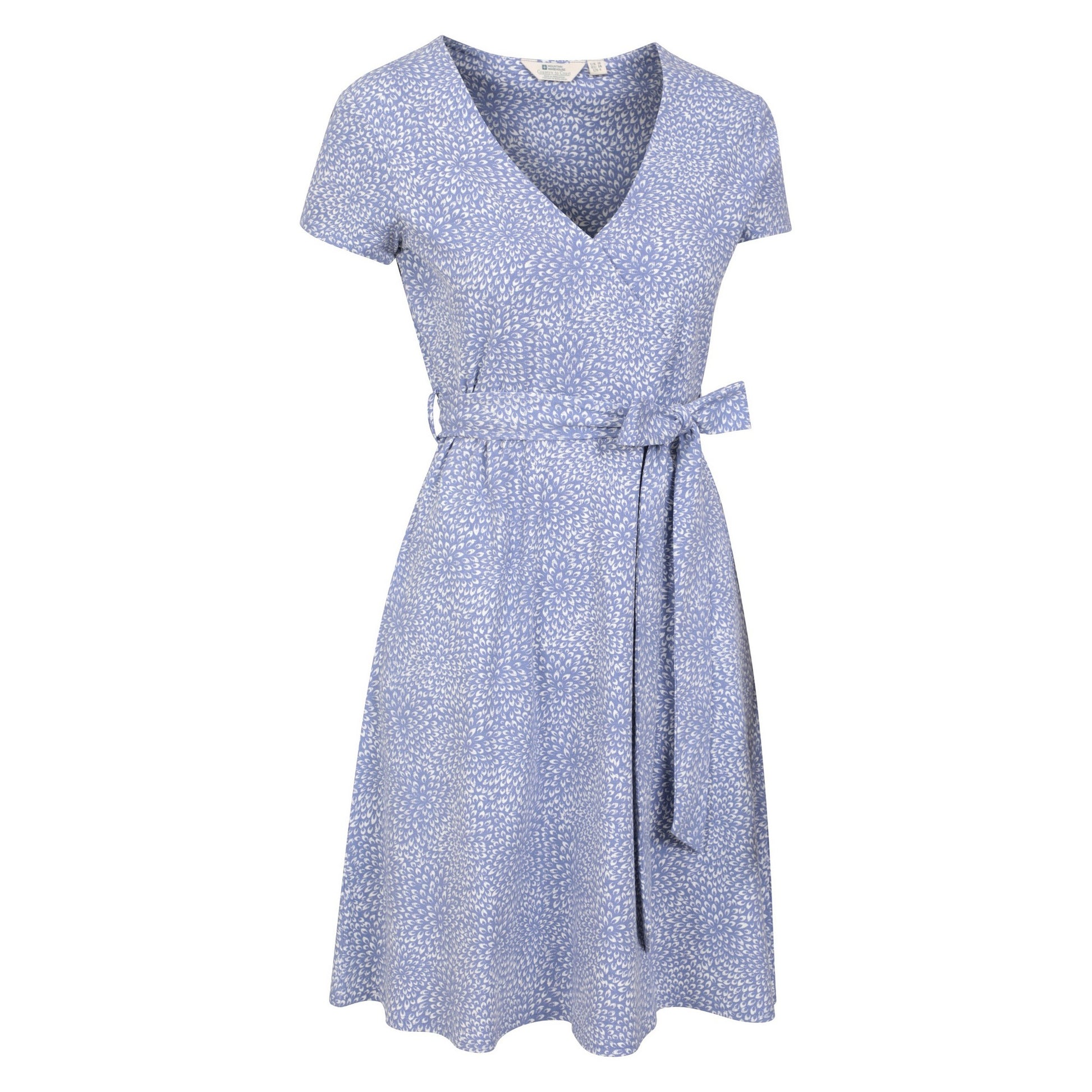 Corn Blue - Lifestyle - Mountain Warehouse Womens-Ladies Santorini Spotted Jersey Wrap Dress