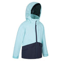 Teal - Side - Mountain Warehouse Childrens-Kids Cloud Burst Waterproof Jacket