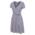 Grey - Side - Mountain Warehouse Womens-Ladies Santorini Floral Jersey Wrap Dress