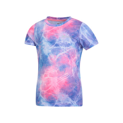 Light Purple - Side - Mountain Warehouse Childrens-Kids All-Over Print Active T-Shirt