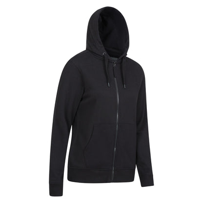 Black - Lifestyle - Mountain Warehouse Womens-Ladies Keyne Organic Full Zip Hoodie