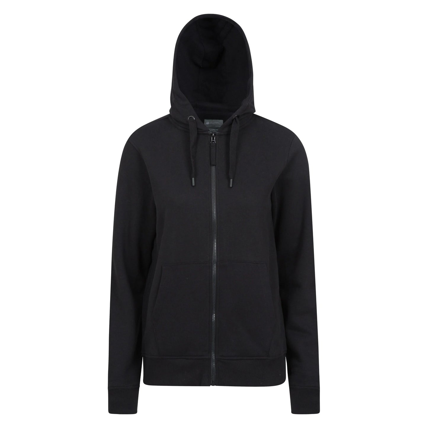 Black - Front - Mountain Warehouse Womens-Ladies Keyne Organic Full Zip Hoodie