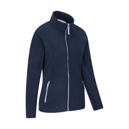 Dark Blue - Side - Mountain Warehouse Womens-Ladies Recycled Fleece Jacket