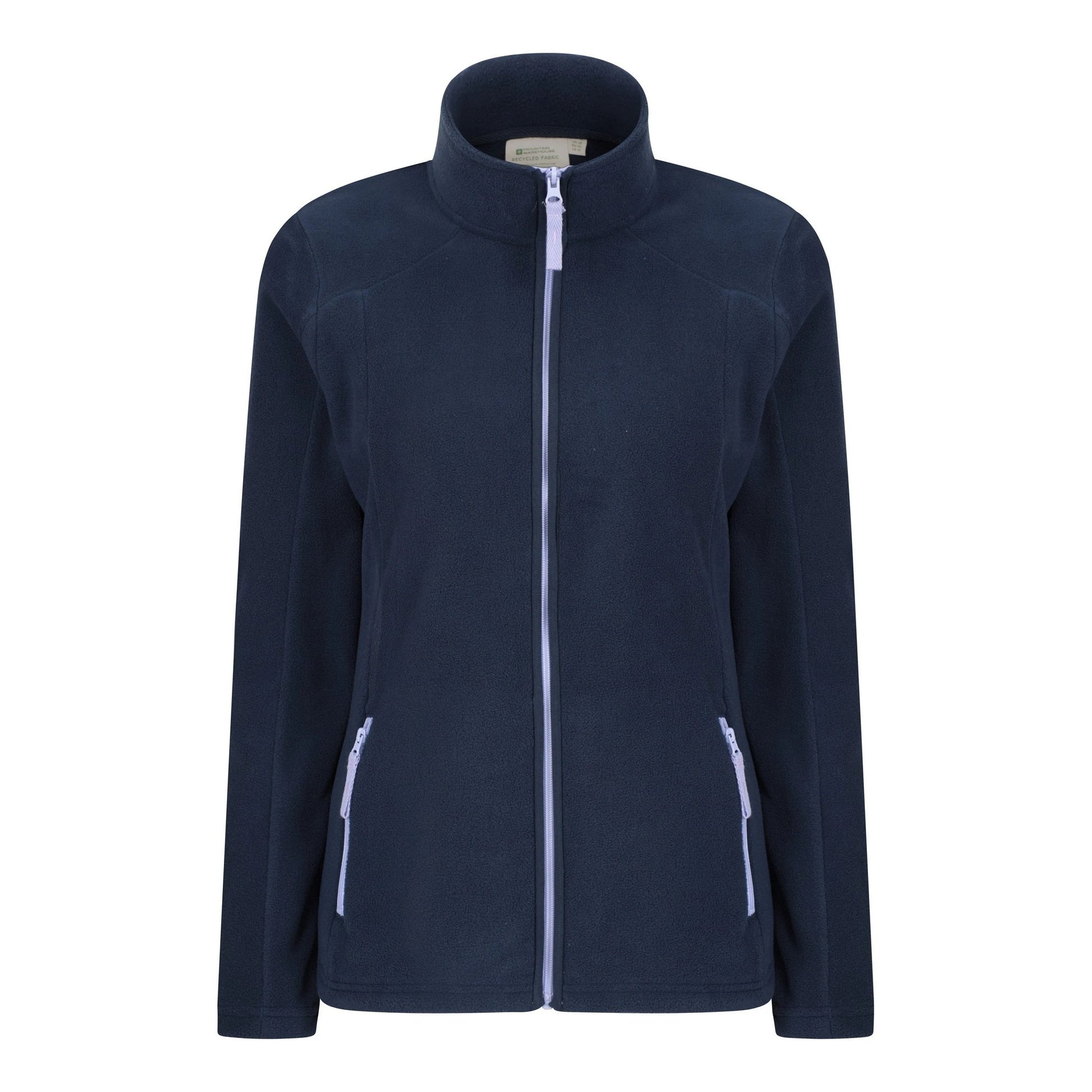 Dark Blue - Front - Mountain Warehouse Womens-Ladies Recycled Fleece Jacket