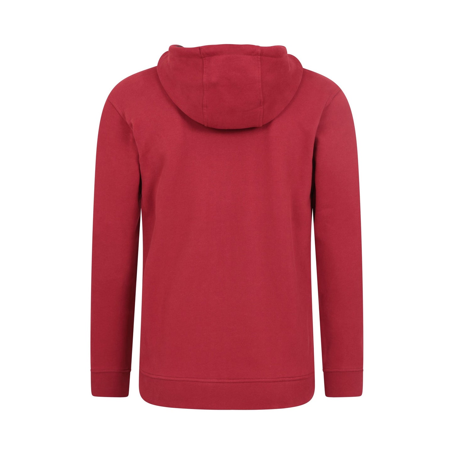 Dark Red - Back - Mountain Warehouse Mens Keyne Organic Full Zip Hoodie