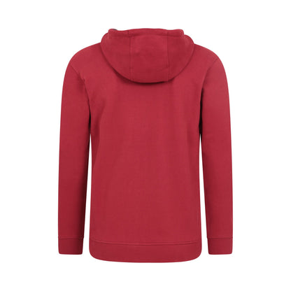 Dark Red - Back - Mountain Warehouse Mens Keyne Organic Full Zip Hoodie