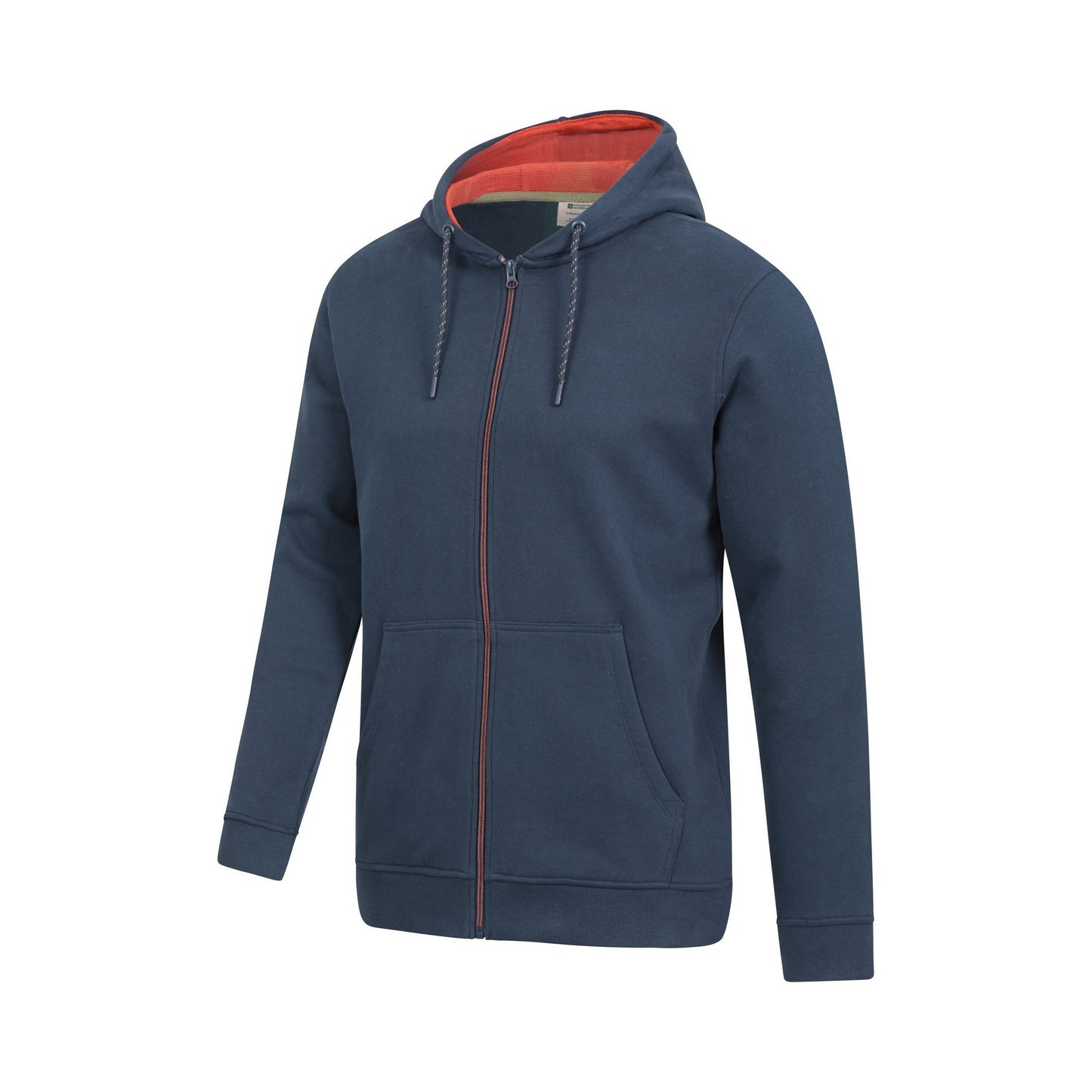 Navy - Side - Mountain Warehouse Mens Keyne Organic Full Zip Hoodie
