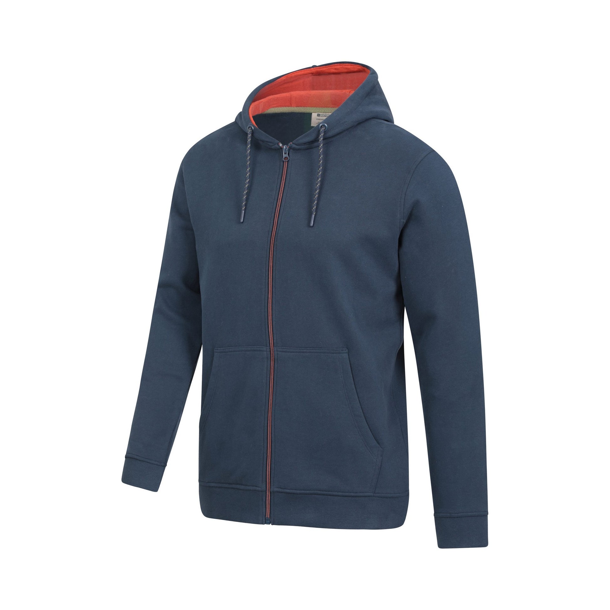 Navy - Side - Mountain Warehouse Mens Keyne Organic Full Zip Hoodie