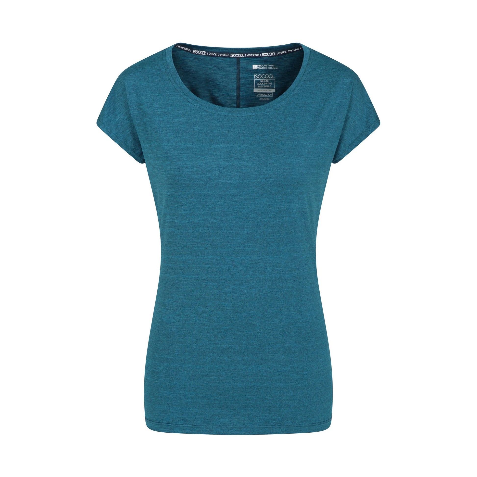 Navy - Front - Mountain Warehouse Womens-Ladies Dynamic Panna IsoCool Loose T-Shirt