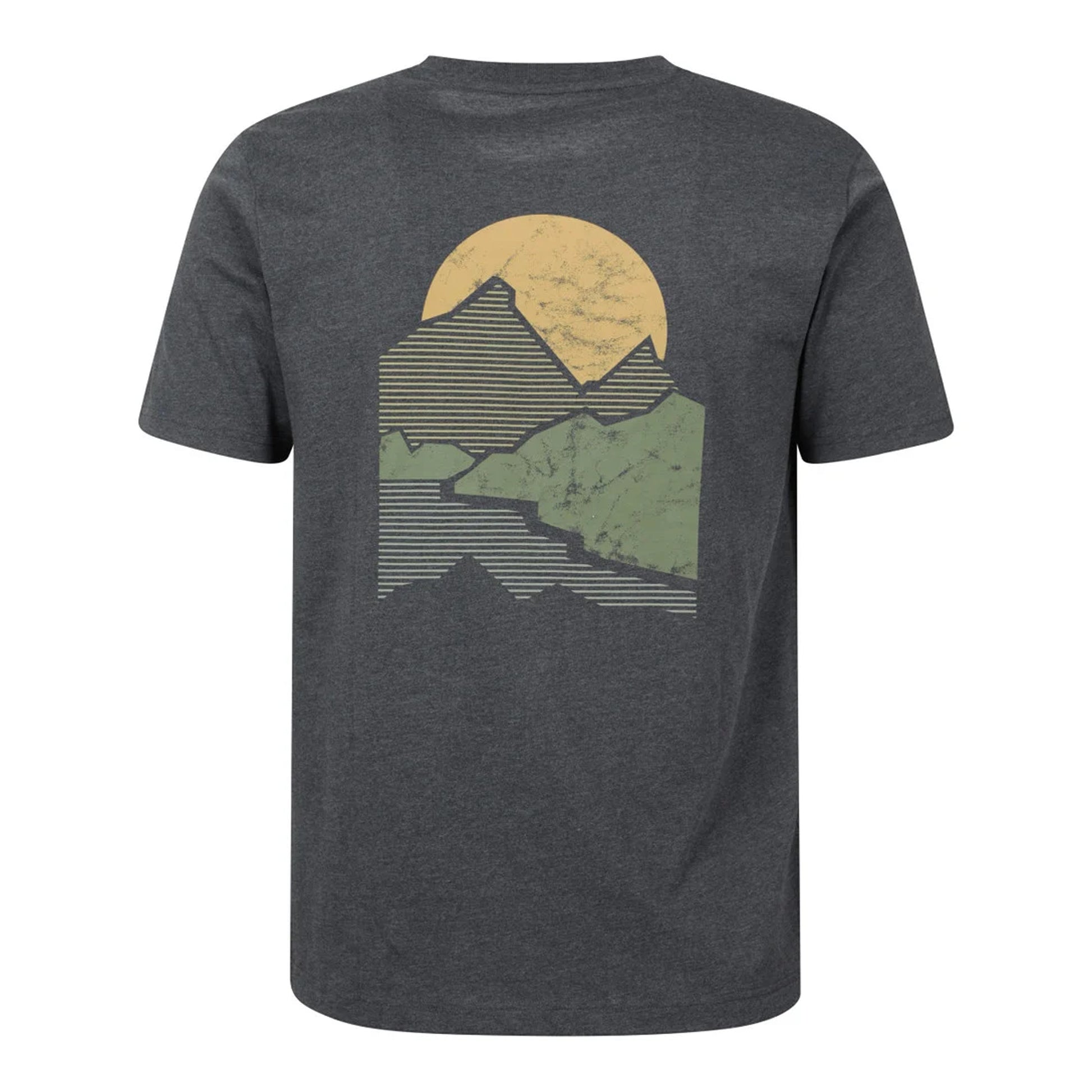 Charcoal - Back - Mountain Warehouse Mens Crest Organic T-Shirt