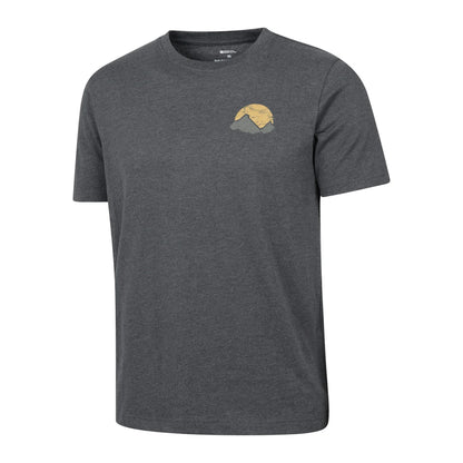 Charcoal - Side - Mountain Warehouse Mens Crest Organic T-Shirt