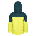 Lime - Side - Mountain Warehouse Childrens-Kids Meteor Waterproof Jacket