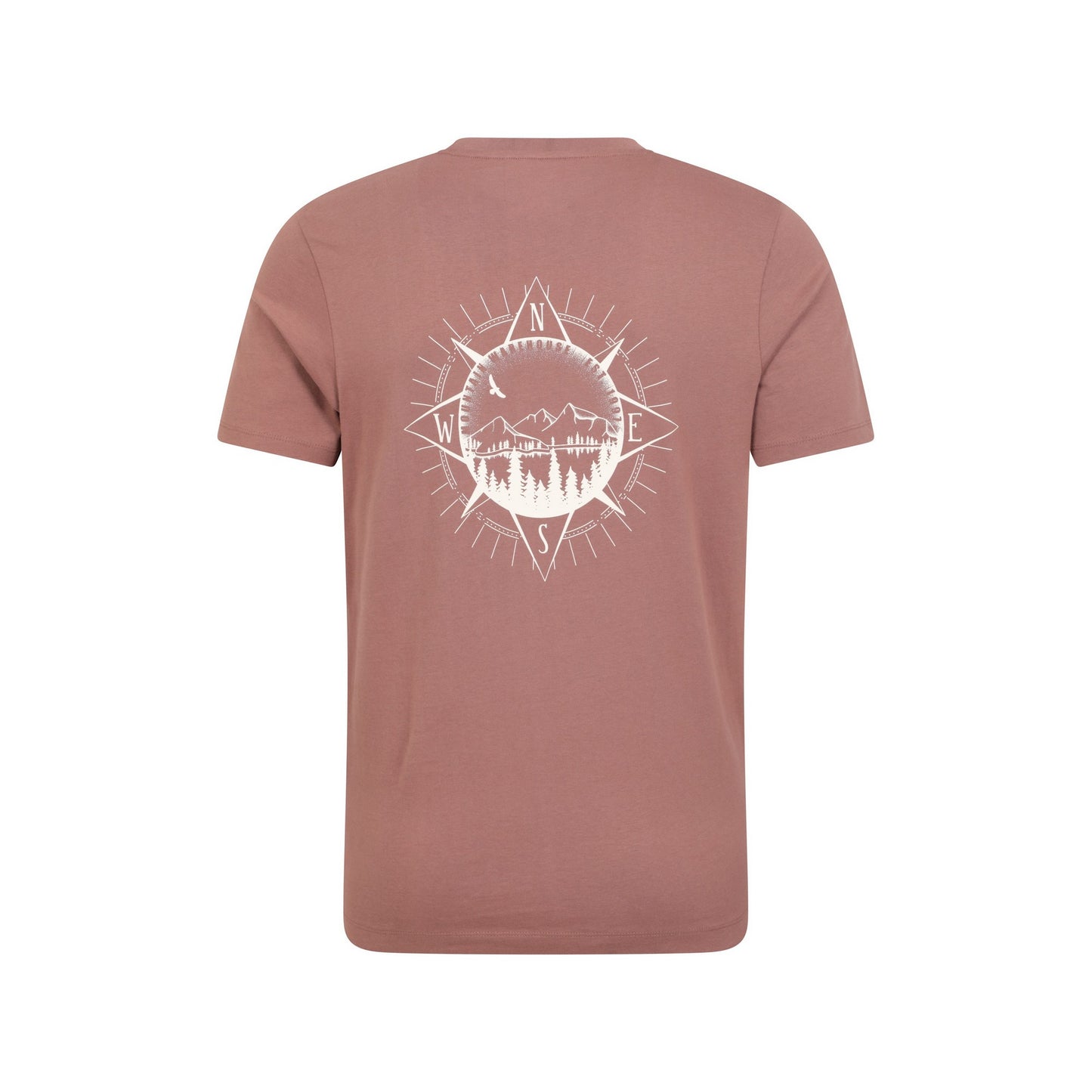 Burgundy - Back - Mountain Warehouse Mens Compass Organic T-Shirt