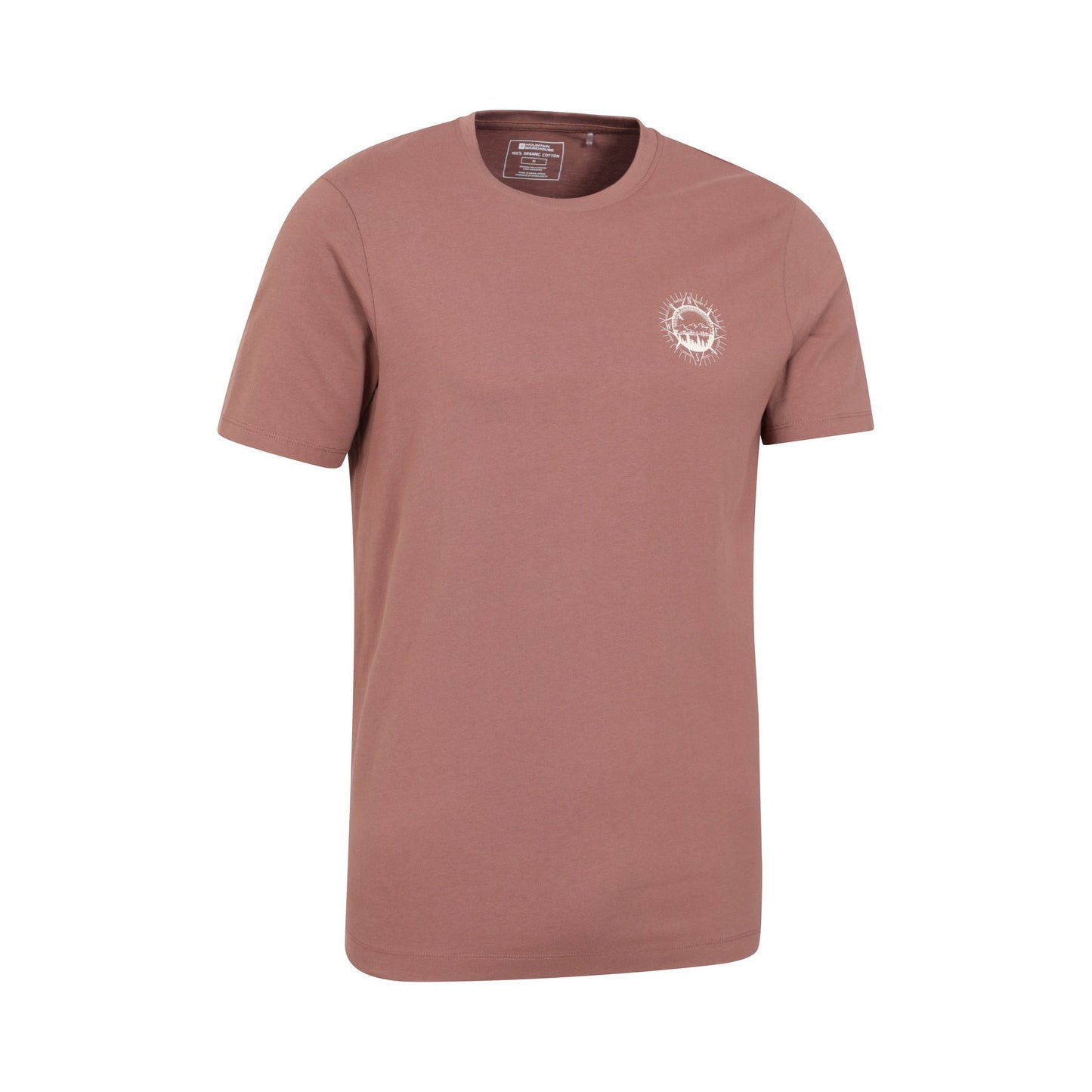 Burgundy - Lifestyle - Mountain Warehouse Mens Compass Organic T-Shirt
