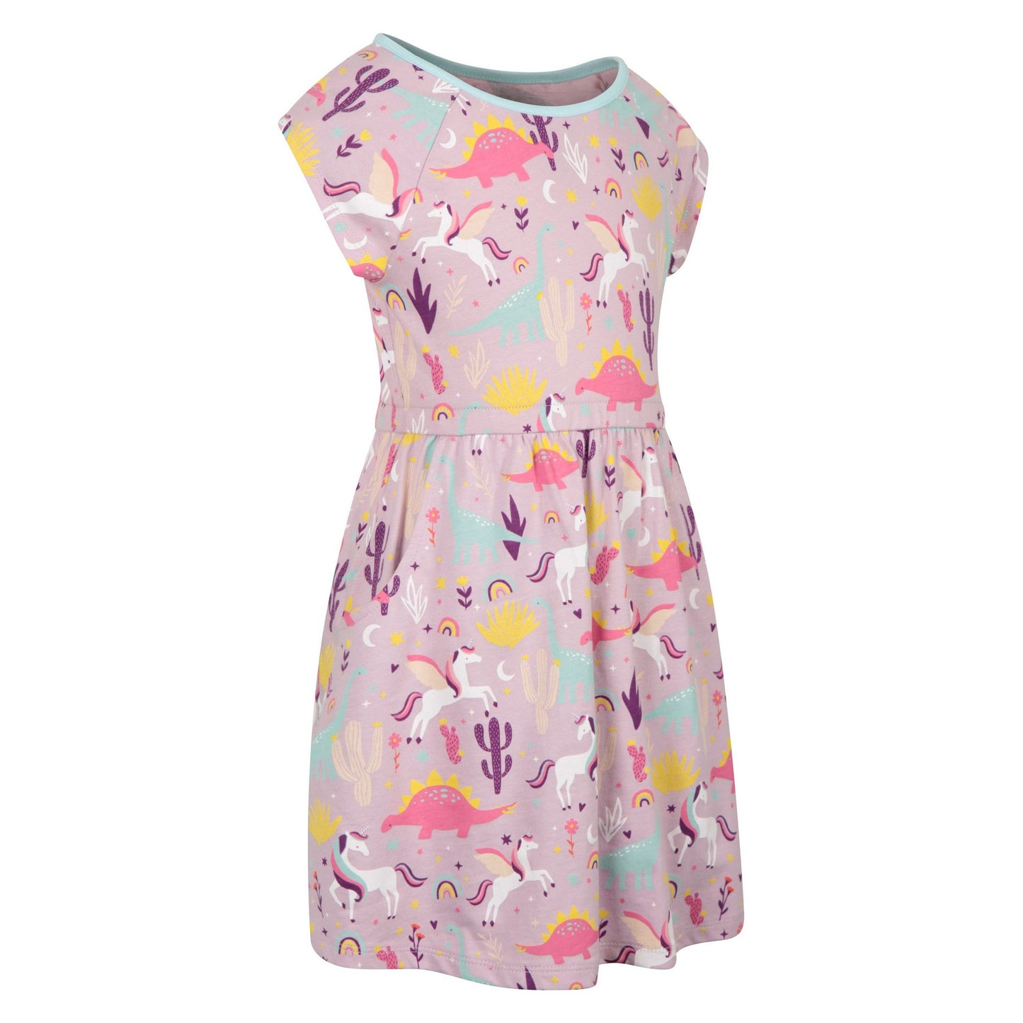 Lilac - Lifestyle - Mountain Warehouse Childrens-Kids Penelope All-Over Print Dress