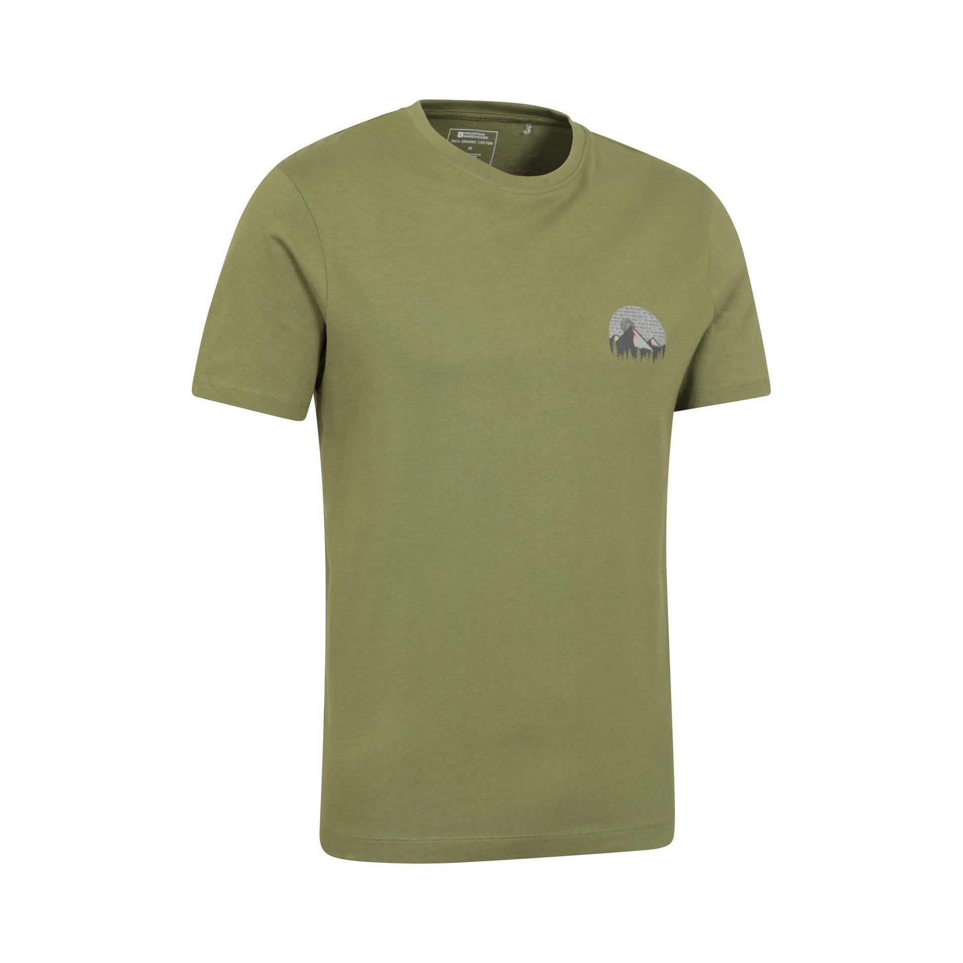 Khaki - Lifestyle - Mountain Warehouse Mens Circle Organic T-Shirt