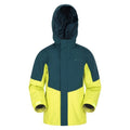 Lime - Front - Mountain Warehouse Childrens-Kids Meteor Waterproof Jacket