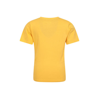 Mustard - Back - Mountain Warehouse Childrens-Kids Explore The Outdoors Sunset Organic T-Shirt