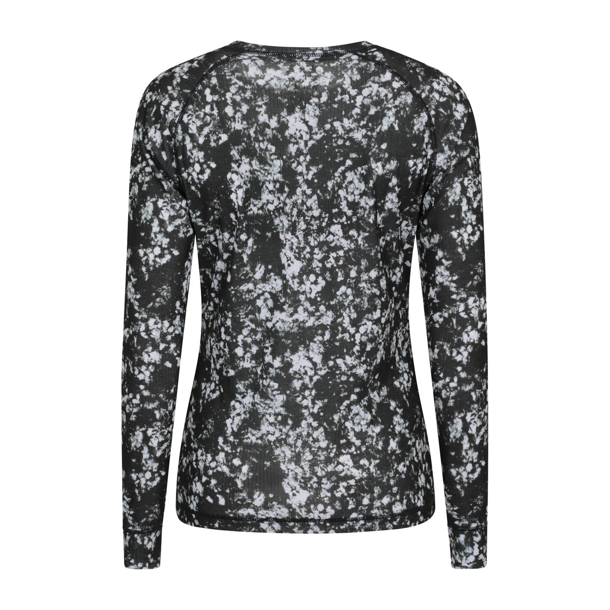 Black - Back - Mountain Warehouse Womens-Ladies Talus All-Over Print Thermal Top