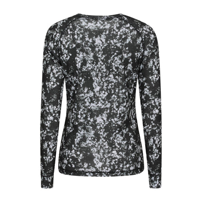 Black - Back - Mountain Warehouse Womens-Ladies Talus All-Over Print Thermal Top