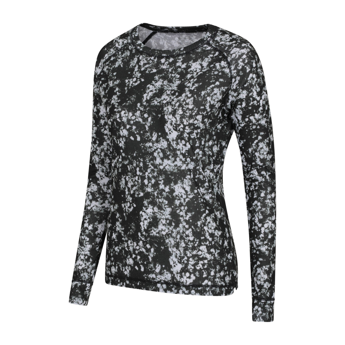 Black - Side - Mountain Warehouse Womens-Ladies Talus All-Over Print Thermal Top