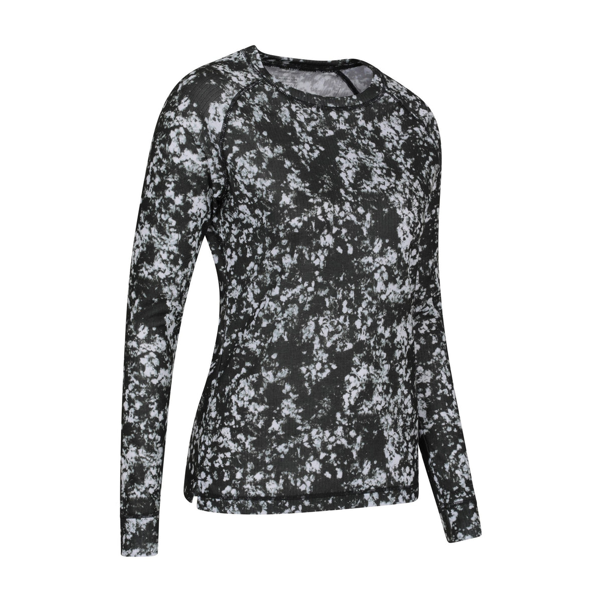 Black - Lifestyle - Mountain Warehouse Womens-Ladies Talus All-Over Print Thermal Top