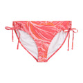Fiery Coral - Front - Animal Womens-Ladies Iona Recycled Side Tie Bikini Bottoms