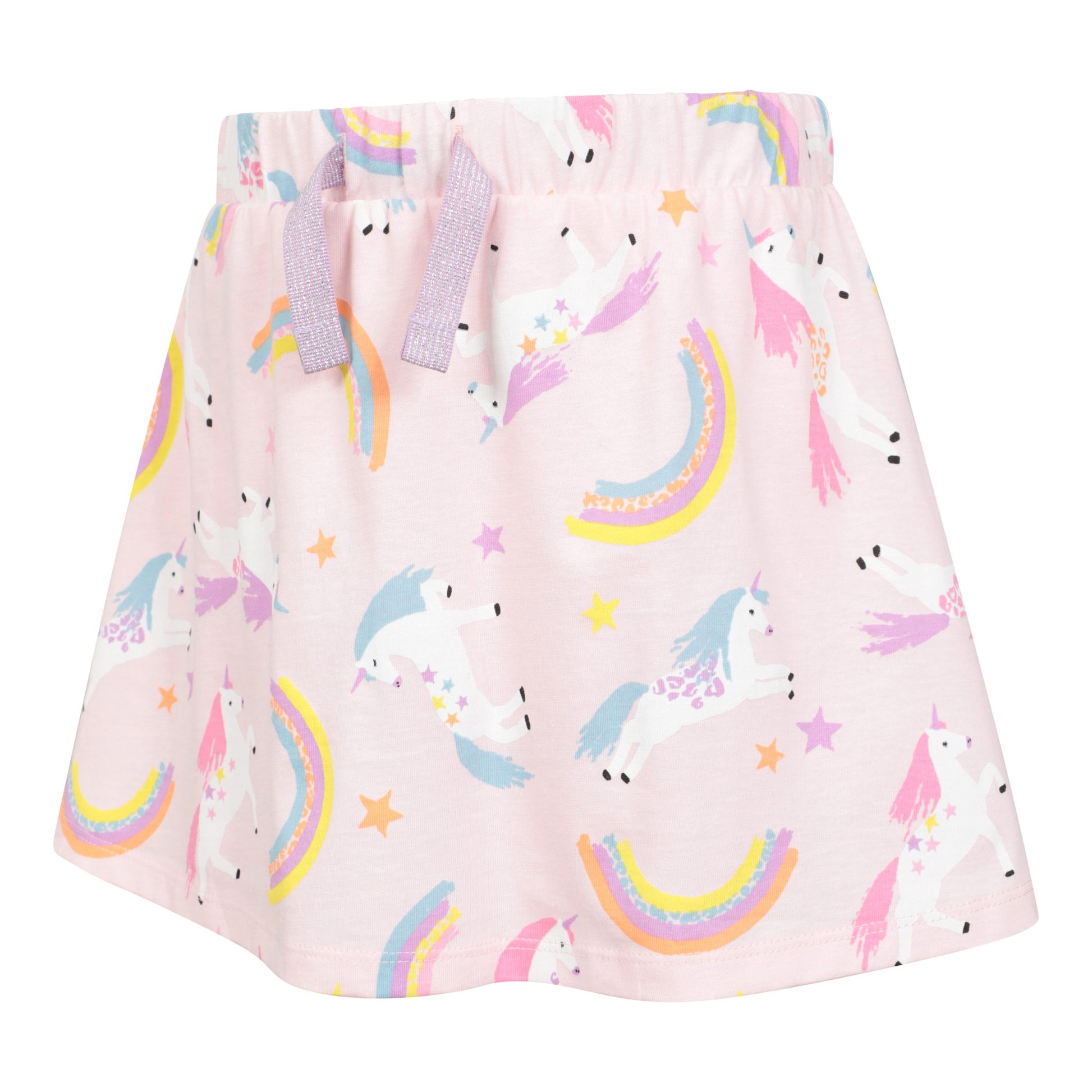 Light Pink - Side - Mountain Warehouse Girls Seaside Unicorn Skort