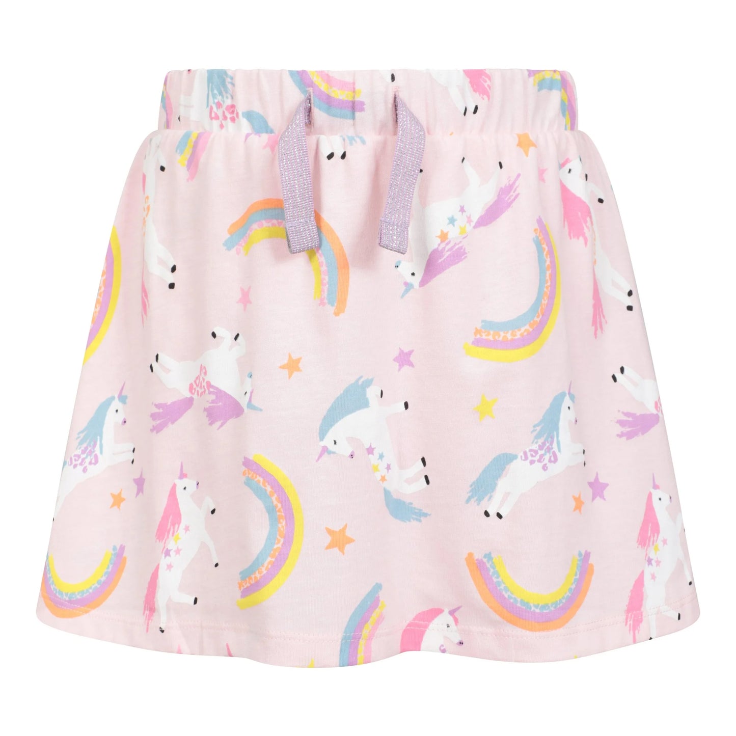 Light Pink - Front - Mountain Warehouse Girls Seaside Unicorn Skort