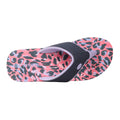 Pale Pink - Back - Animal Womens-Ladies Swish Leopard Print Recycled Flip Flops