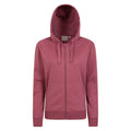 Dark Pink - Front - Mountain Warehouse Womens-Ladies Essentials Full Zip Hoodie