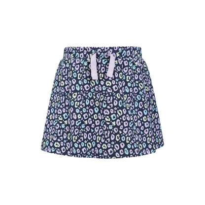 Purple - Front - Mountain Warehouse Girls Seaside Leopard Print Skort