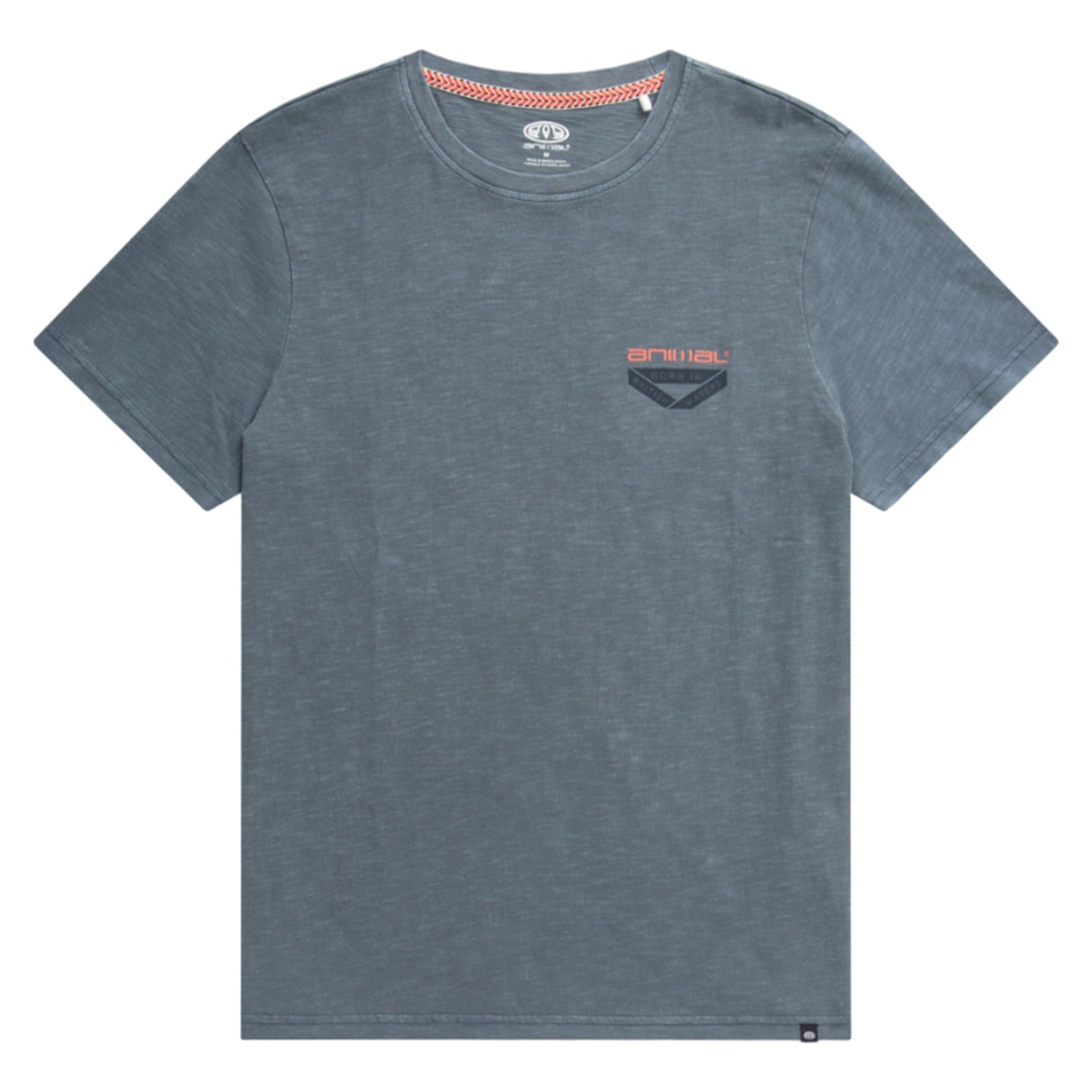 Petrol - Front - Animal Mens Jacob Graphic Print Organic T-Shirt