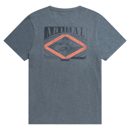 Petrol - Back - Animal Mens Jacob Graphic Print Organic T-Shirt