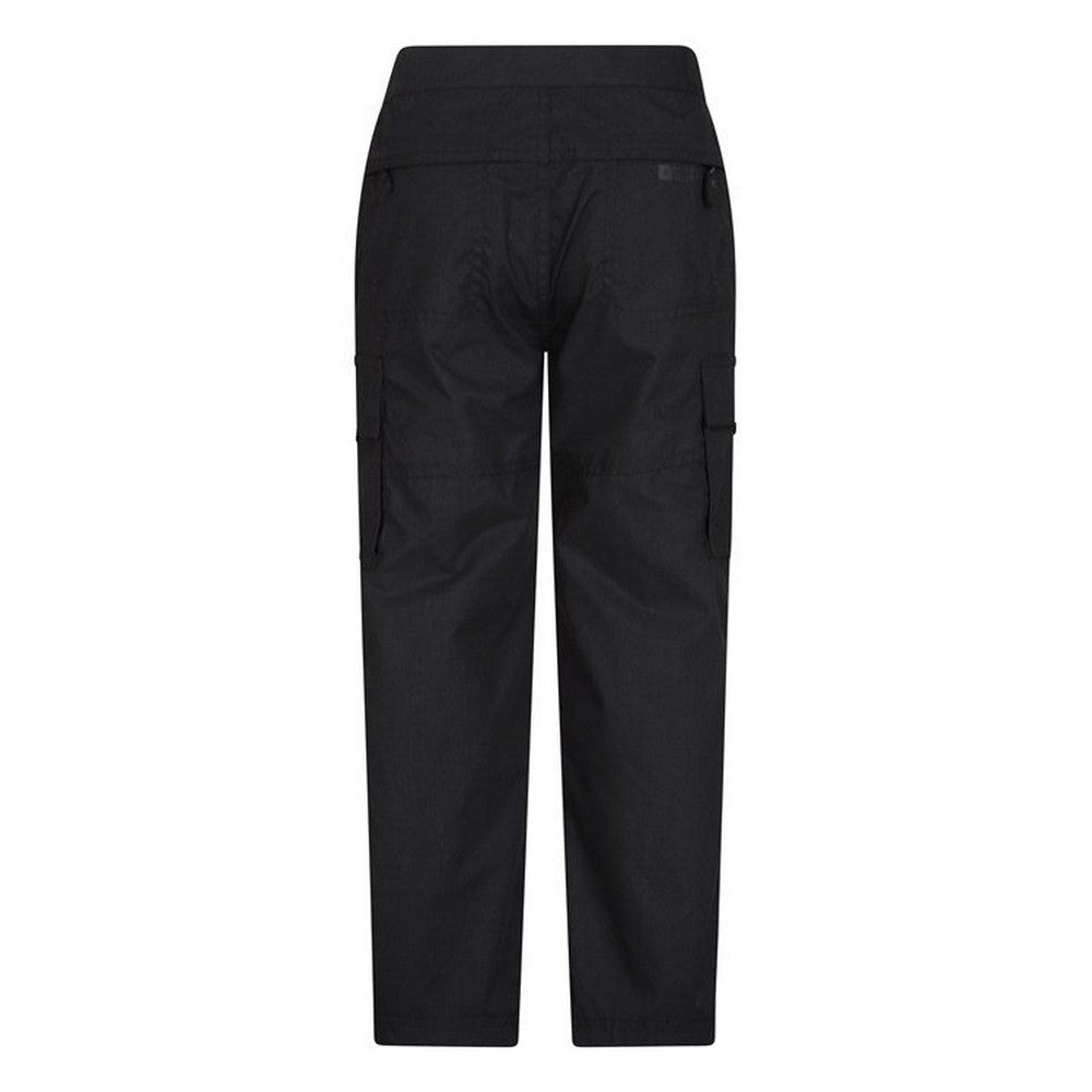 Black - Side - Mountain Warehouse Childrens-Kids Lightweight Cargo Trousers