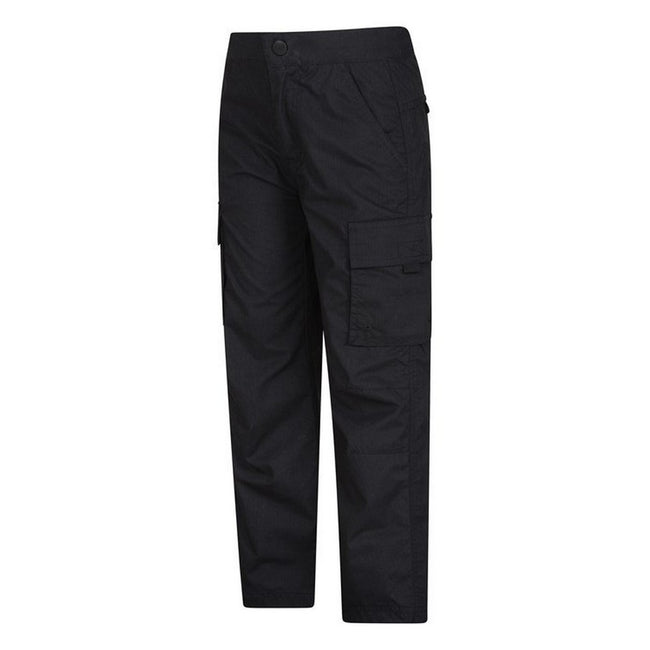 Black - Lifestyle - Mountain Warehouse Childrens-Kids Lightweight Cargo Trousers