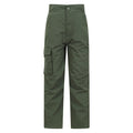 Khaki Green - Front - Mountain Warehouse Childrens-Kids Lightweight Cargo Trousers