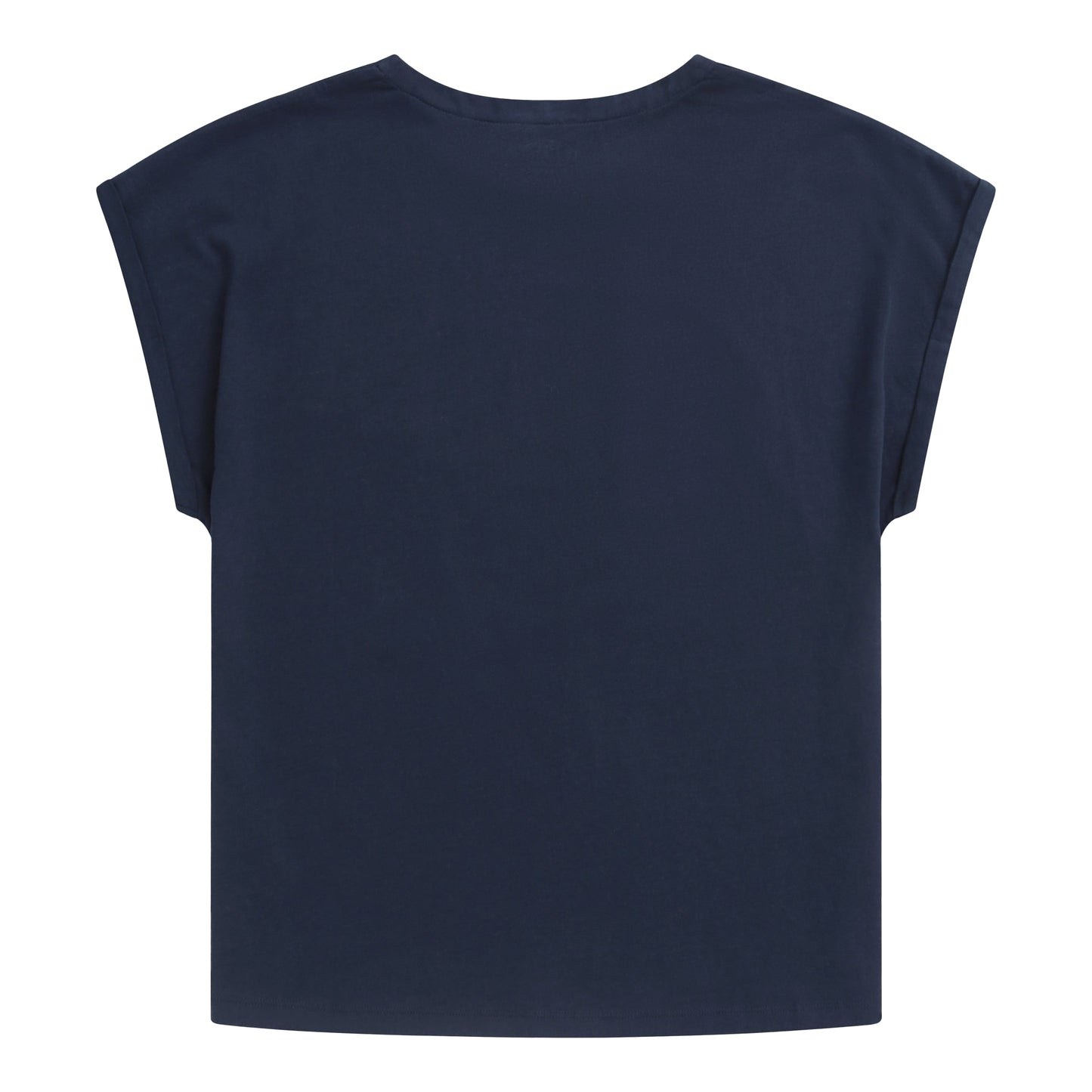 Navy - Back - Animal Womens-Ladies Holly Script Organic T-Shirt