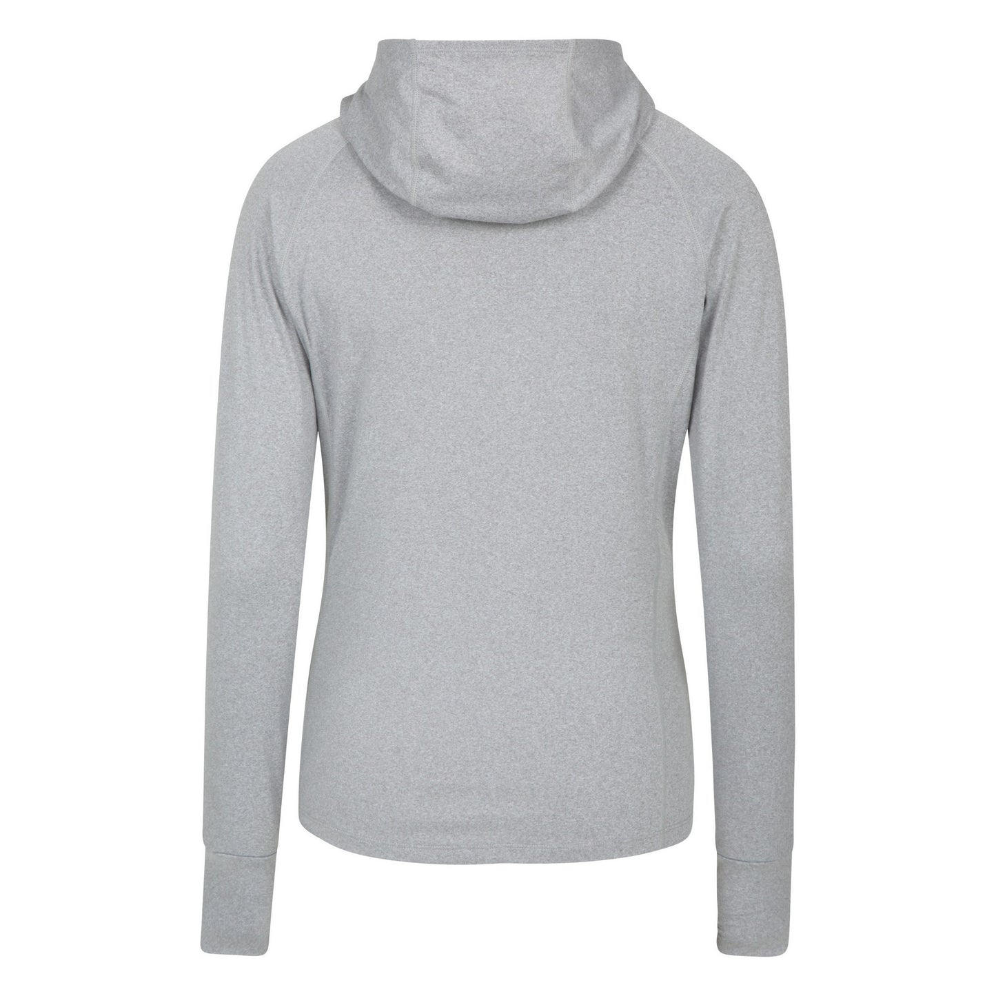 Grey - Back - Mountain Warehouse Womens-Ladies Breeze Yarn Recycled Hoodie