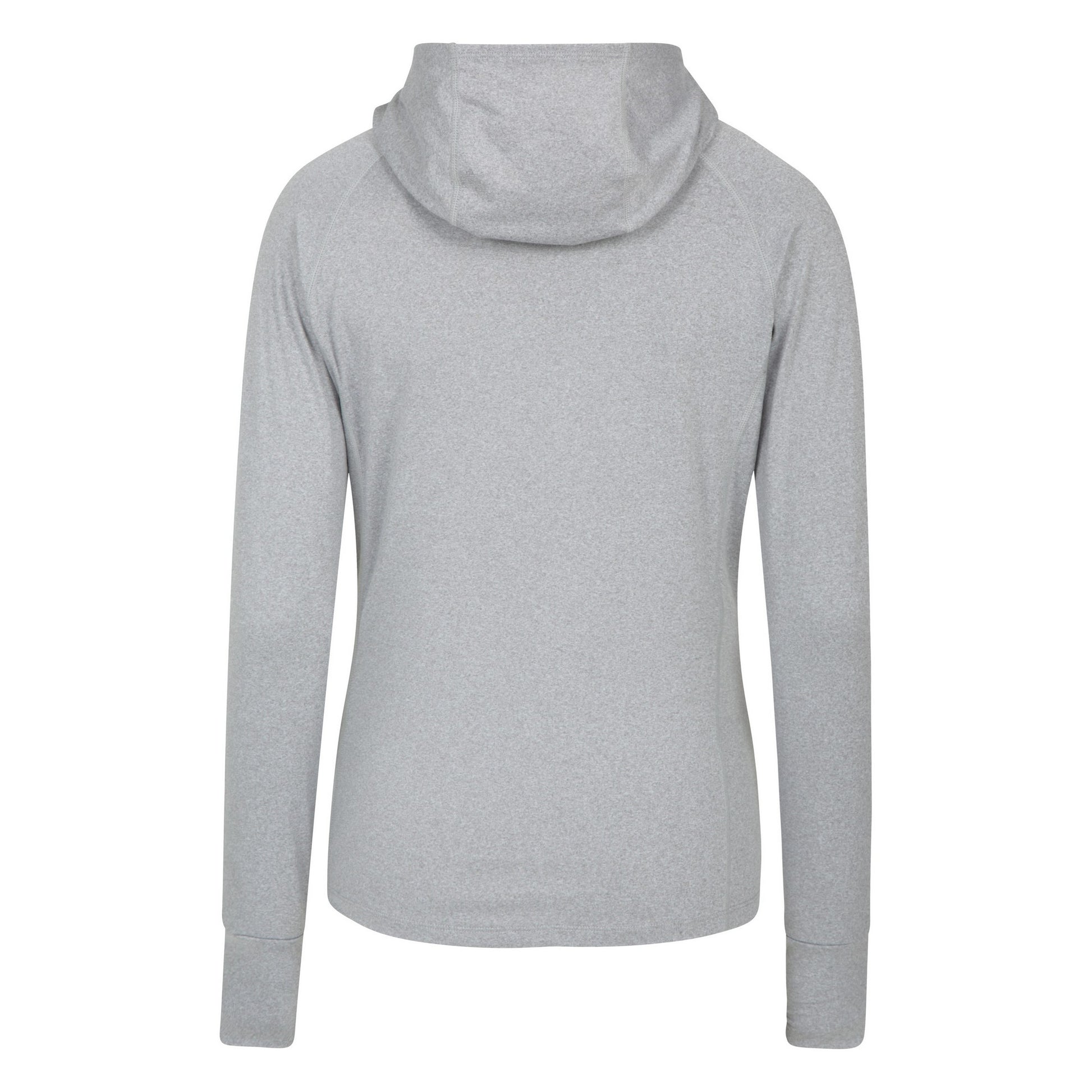 Grey - Back - Mountain Warehouse Womens-Ladies Breeze Yarn Recycled Hoodie