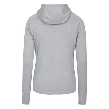Grey - Back - Mountain Warehouse Womens-Ladies Breeze Yarn Recycled Hoodie