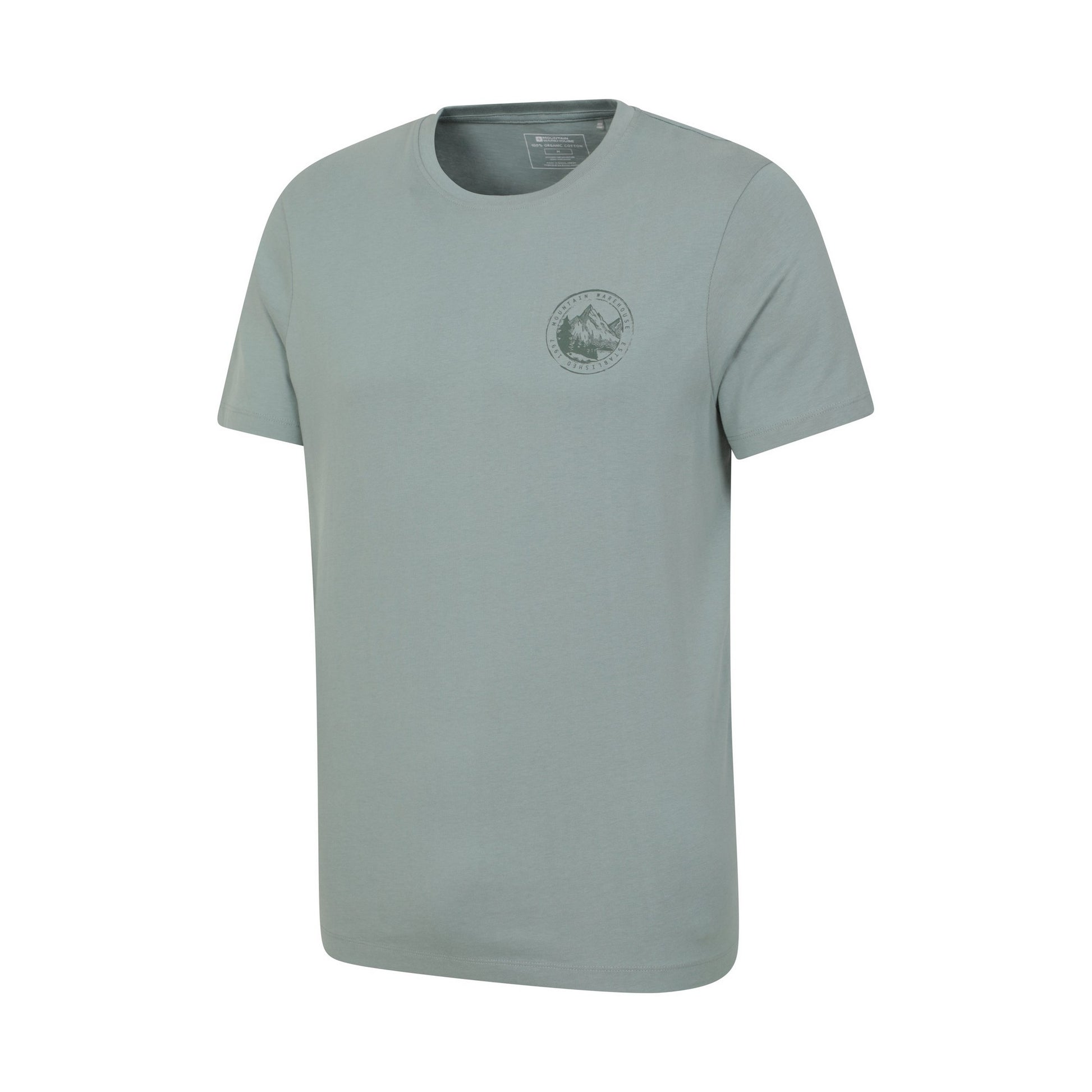 Light Khaki - Side - Mountain Warehouse Mens Valley Organic T-Shirt