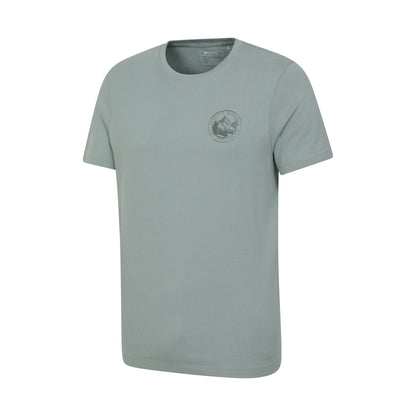 Light Khaki - Side - Mountain Warehouse Mens Valley Organic T-Shirt