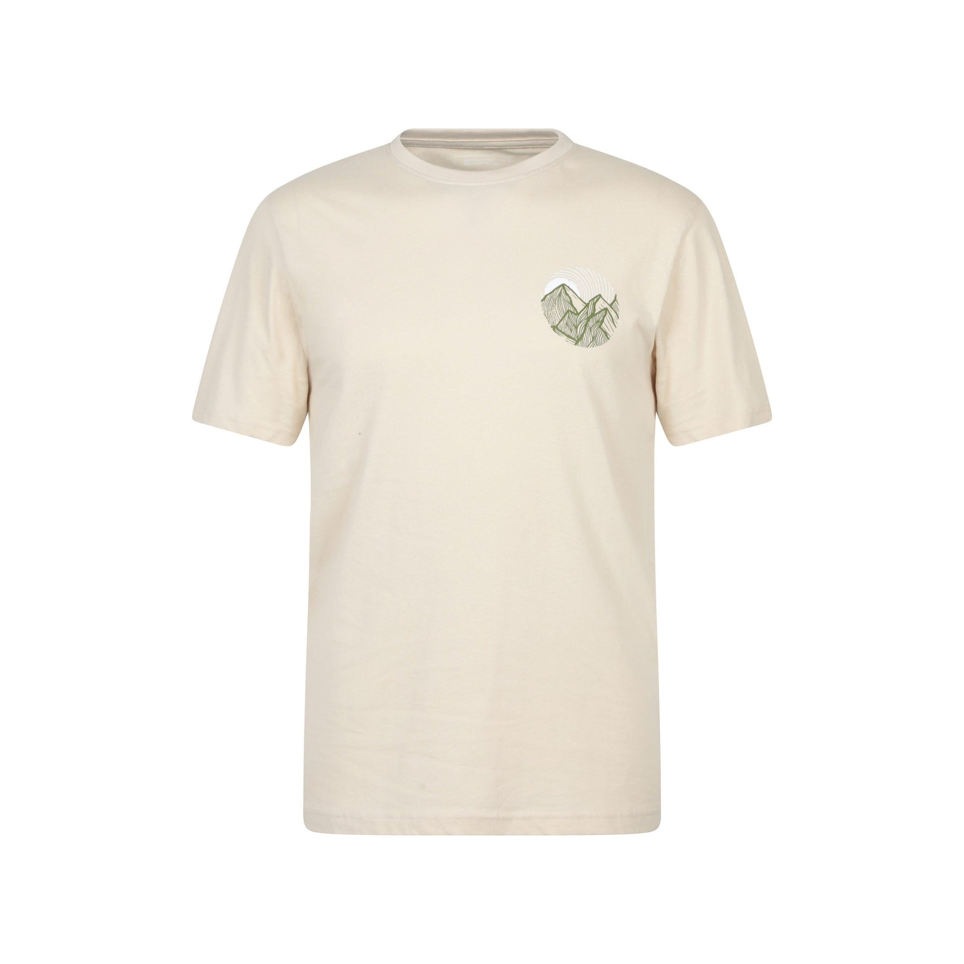 Off White - Front - Mountain Warehouse Mens Valley Organic T-Shirt