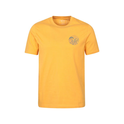 Bright Yellow - Front - Mountain Warehouse Mens Valley Organic T-Shirt