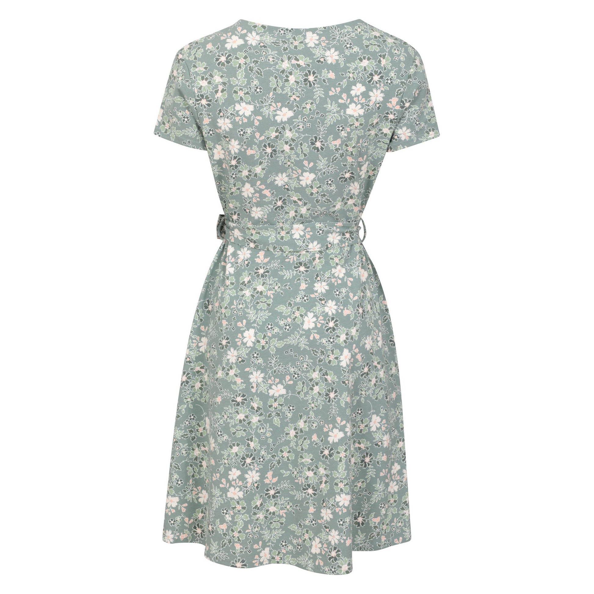 Pale Green - Back - Mountain Warehouse Womens-Ladies Santorini Orchid Wrap Dress