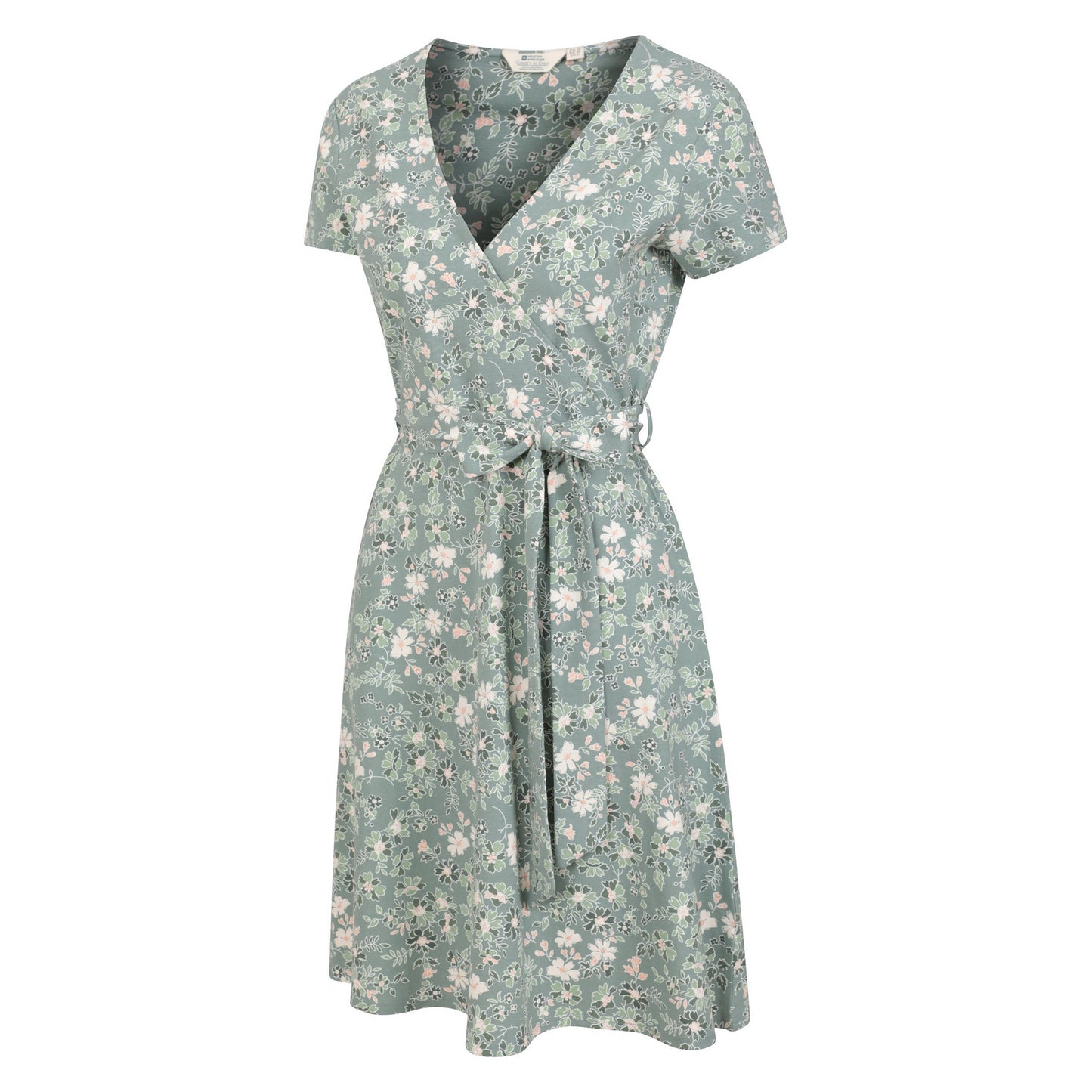 Pale Green - Side - Mountain Warehouse Womens-Ladies Santorini Orchid Wrap Dress