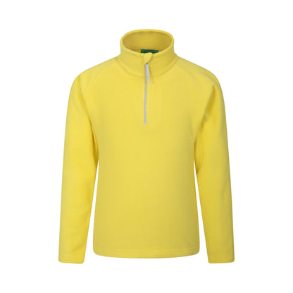 Blue-Yellow - Back - Mountain Warehouse Childrens-Kids Endeavour Printed Fleece Top (Pack of 2)